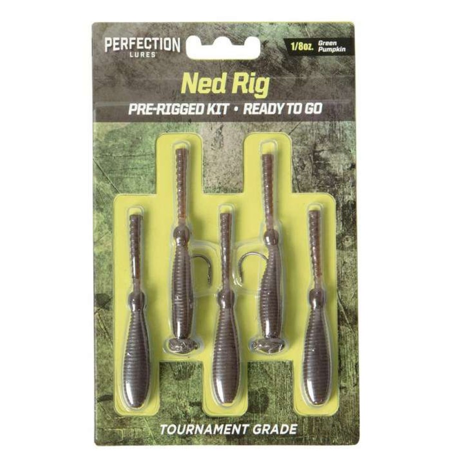 Soft Baits * | Clearance Perfection Lures Pre-Rigged Ned Rig Kit